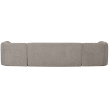 Laden Sie das Bild in den Galerie-Viewer, SLOPING U-SHAPE SOFA OFF WHITE MELANGE