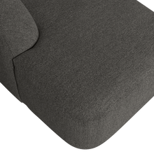 Laden Sie das Bild in den Galerie-Viewer, SLOPING U-SHAPE SOFA GREY/BLACK MELANGE