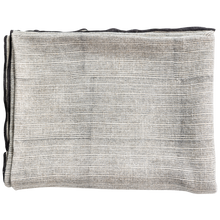 Carica l'immagine nel visualizzatore di Gallery, UNIQUE PLAID WITH STRIPE BLACK/WHITE 130x170CM