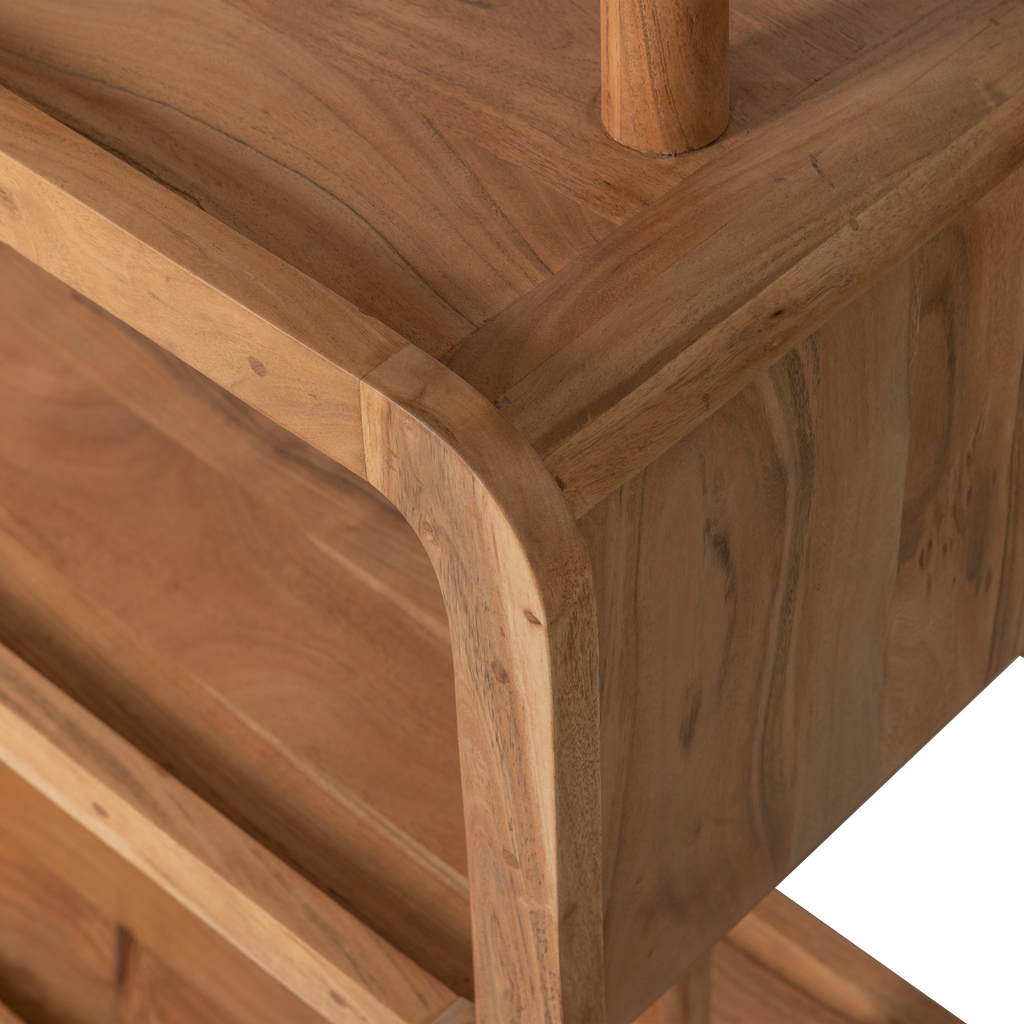 RATTLE OPEN CABINET WOOD NATURAL