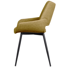 Cargar imagen en el visor de la galería, PARADE DINING CHAIR MELANGE FABRIC MUSTARD