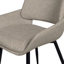 Cargar imagen en el visor de la galería, PARADE DINING CHAIR MELANGE FABRIC SAND
