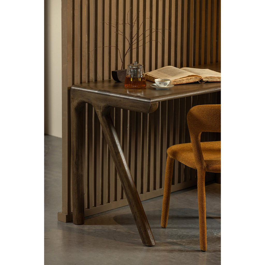 TUG DESK MANGO WOOD DARK BROWN