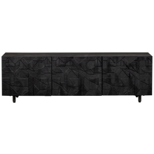 Laden Sie das Bild in den Galerie-Viewer, COUNTER TV UNIT MANGO WOOD BLACK