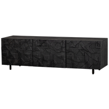 Laden Sie das Bild in den Galerie-Viewer, COUNTER TV UNIT MANGO WOOD BLACK