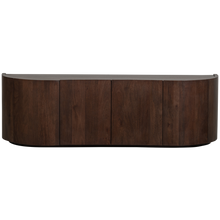 Laden Sie das Bild in den Galerie-Viewer, SENSE DRESSER 4-DOOR MANGO WOOD DARK BROWN
