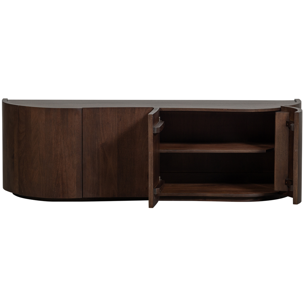 SENSE DRESSER 4-DOOR MANGO WOOD DARK BROWN
