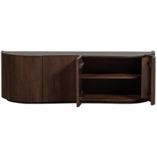 Laden Sie das Bild in den Galerie-Viewer, SENSE DRESSER 4-DOOR MANGO WOOD DARK BROWN