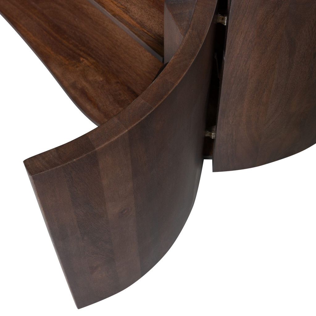 SENSE DRESSER 4-DOOR MANGO WOOD DARK BROWN