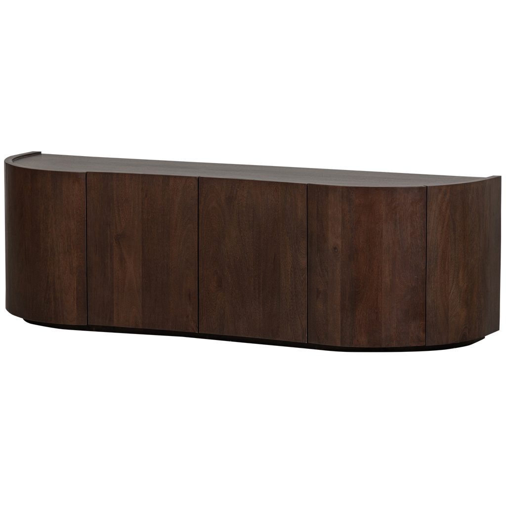 SENSE DRESSER 4-DOOR MANGO WOOD DARK BROWN
