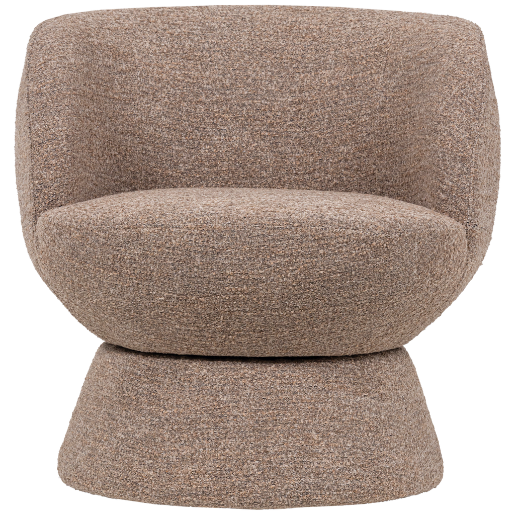 SHUFFLE SWIVEL ARMCHAIR BROWN MELANGE