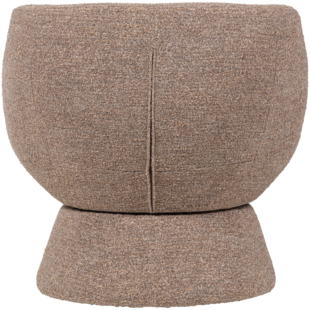 SHUFFLE SWIVEL ARMCHAIR BROWN MELANGE