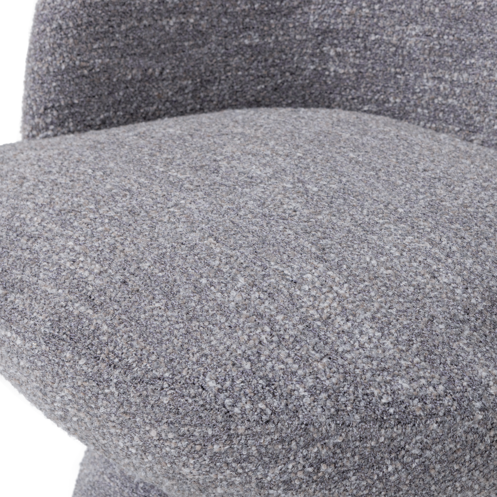 SHUFFLE SWIVEL ARMCHAIR GREY MELANGE