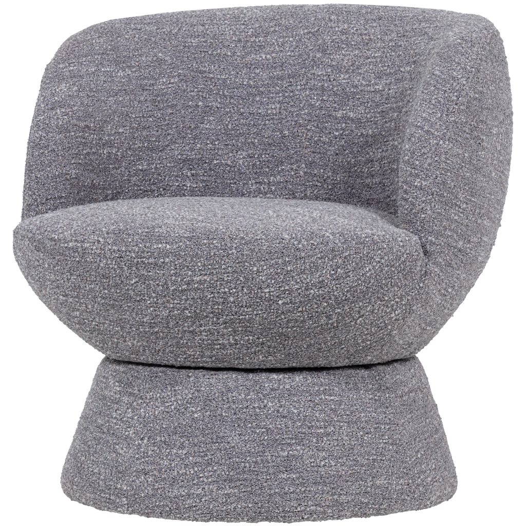 SHUFFLE SWIVEL ARMCHAIR GREY MELANGE