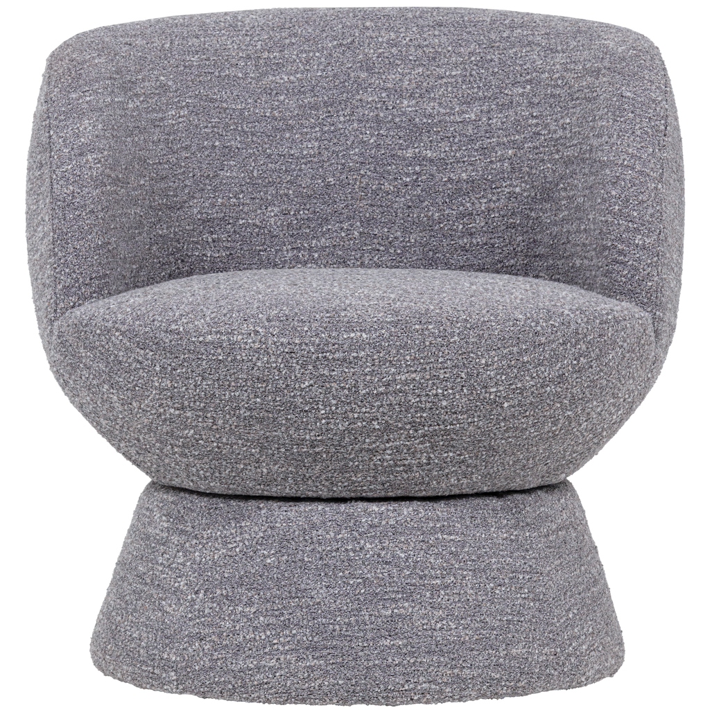 SHUFFLE SWIVEL ARMCHAIR GREY MELANGE