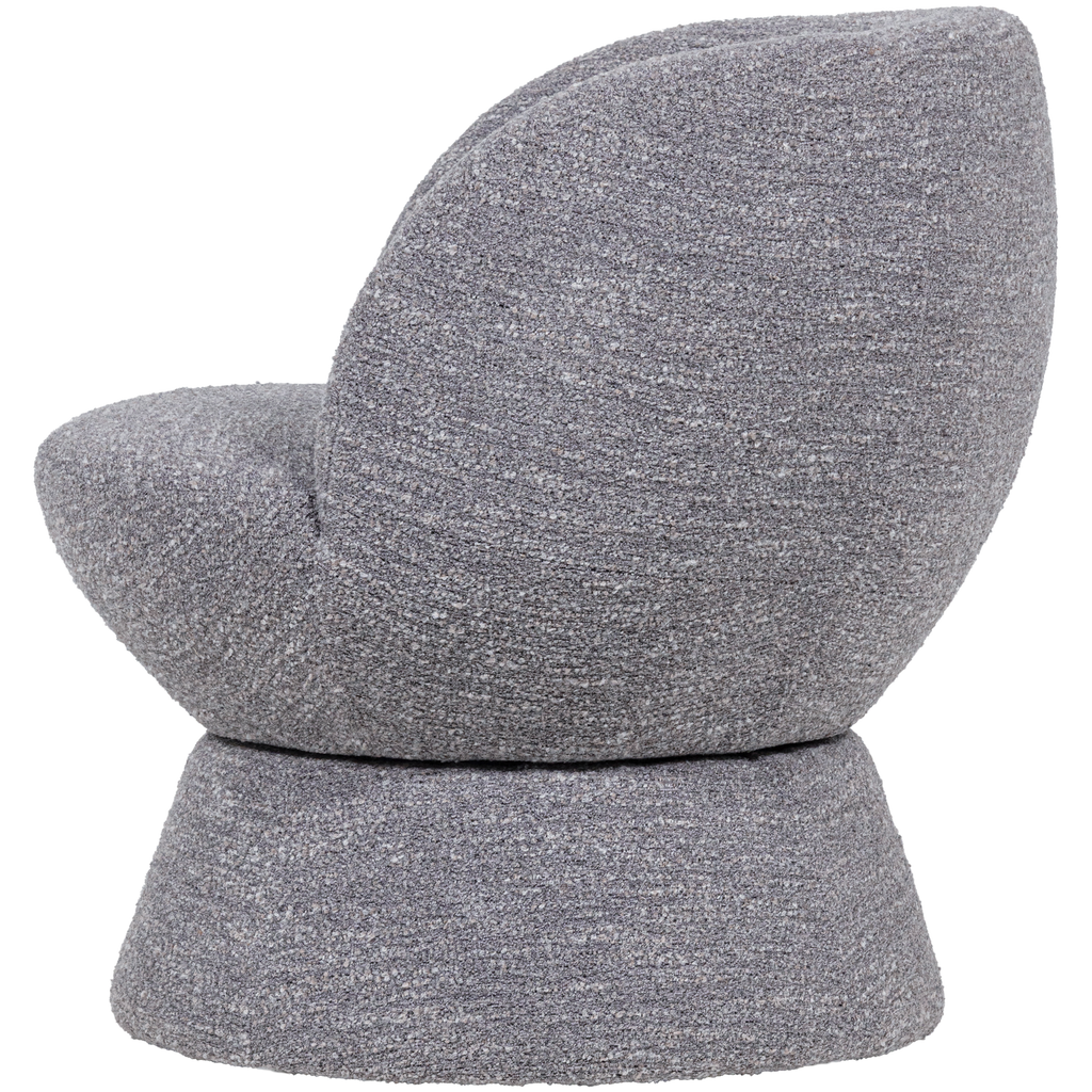 SHUFFLE SWIVEL ARMCHAIR GREY MELANGE