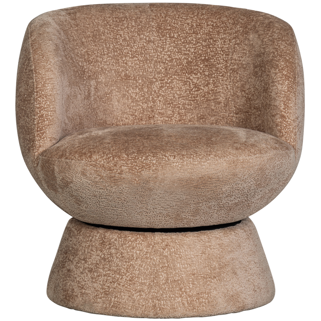 SHUFFLE SWIVEL ARMCHAIR NATURAL