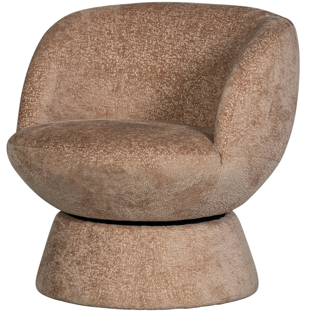 SHUFFLE SWIVEL ARMCHAIR NATURAL