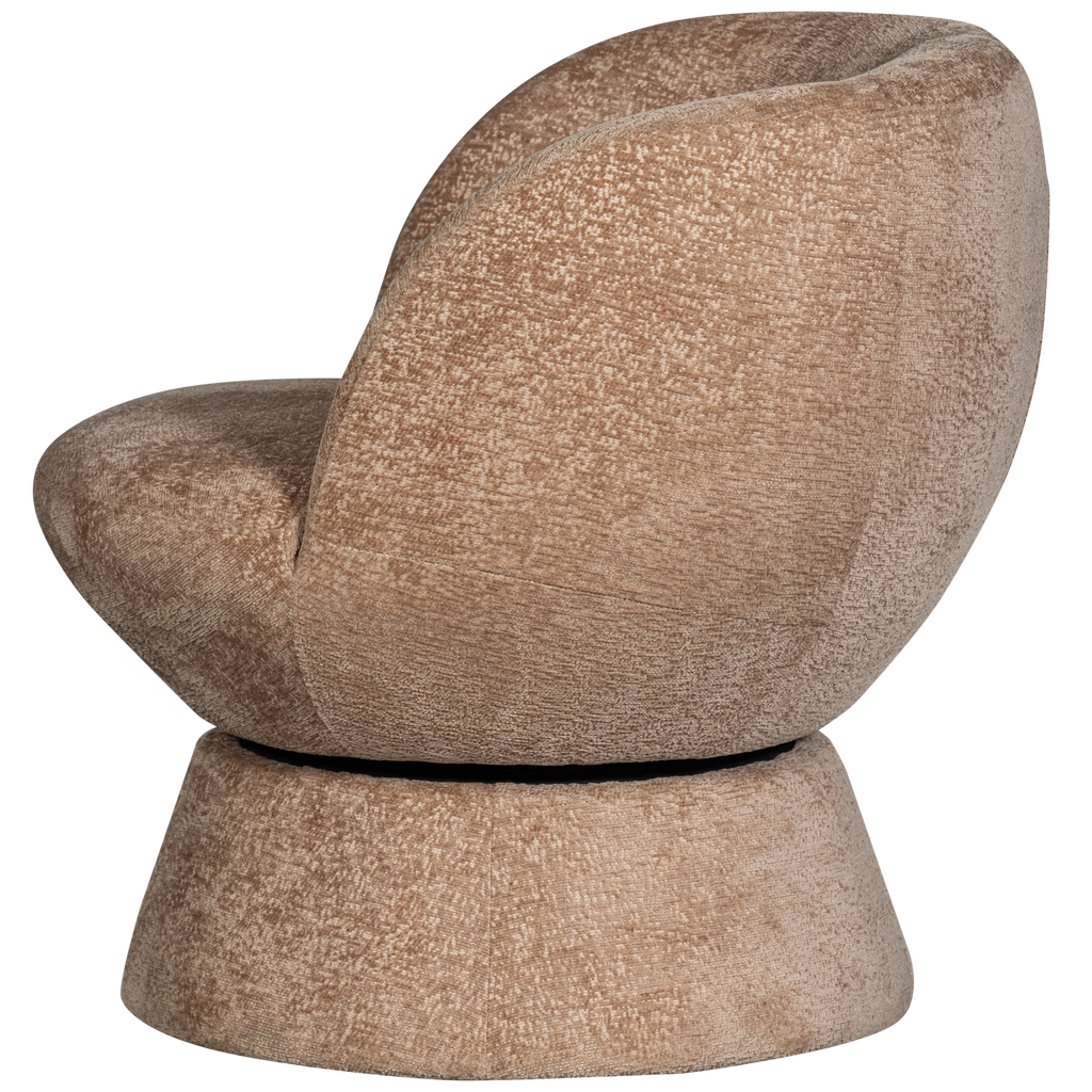 SHUFFLE SWIVEL ARMCHAIR NATURAL