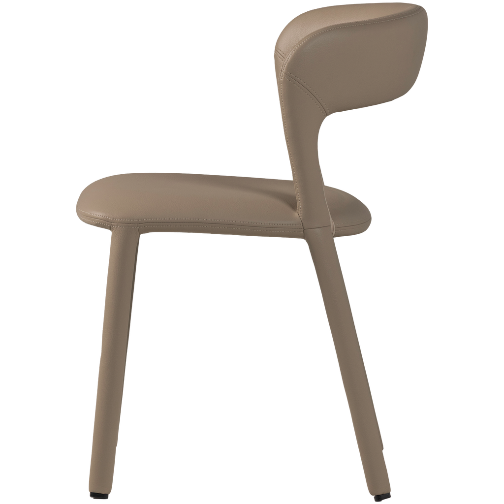 NOBLE DINING CHAIR LEATHERLOOK SAND