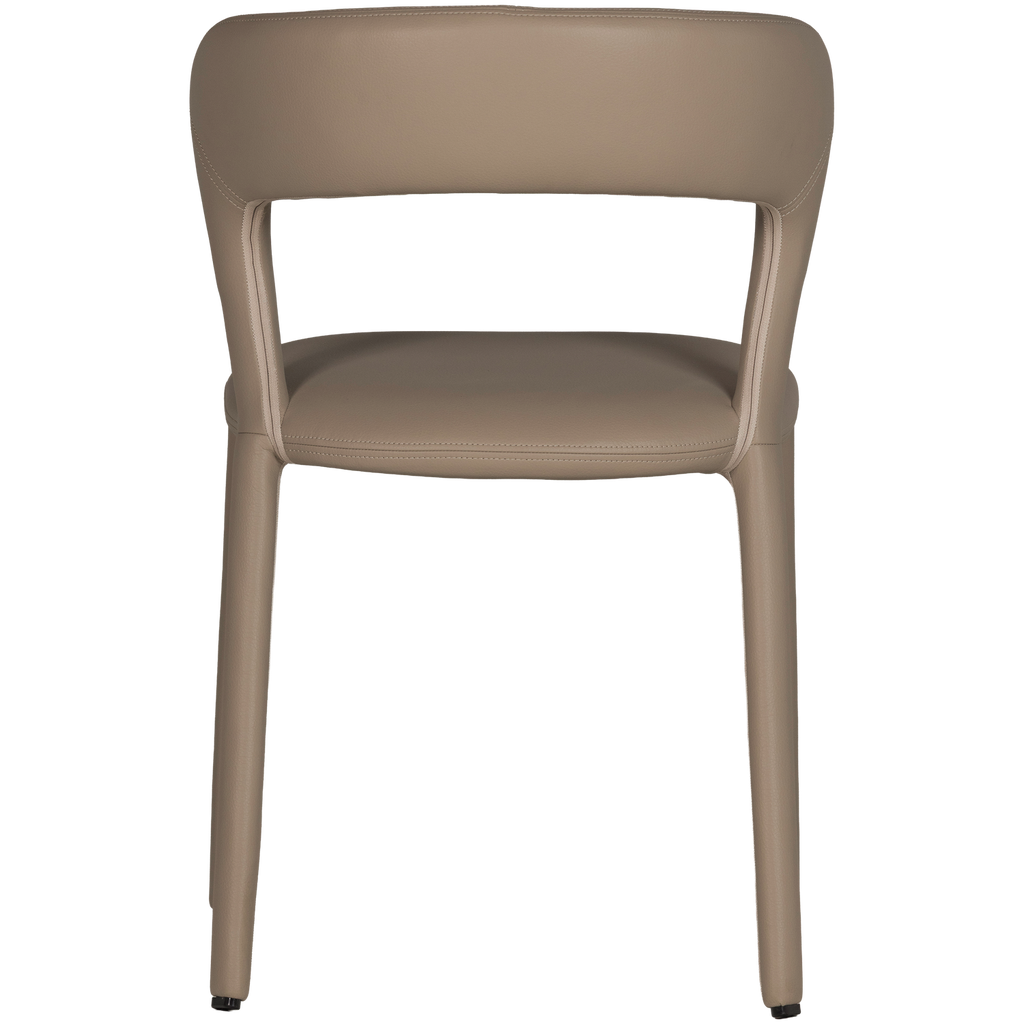 NOBLE DINING CHAIR LEATHERLOOK SAND