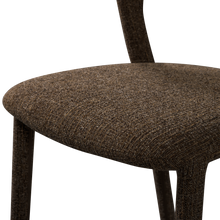 Cargar imagen en el visor de la galería, NOBLE DINING CHAIR DARK BROWN MELANGE