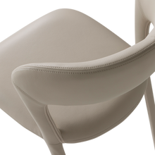 Cargar imagen en el visor de la galería, NOBLE DINING CHAIR LEATHERLOOK BEIGE