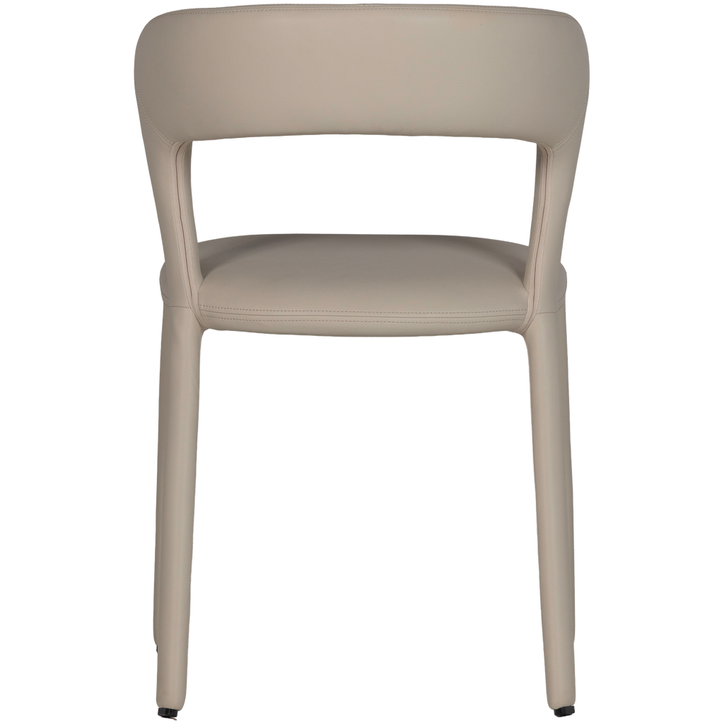 NOBLE DINING CHAIR LEATHERLOOK BEIGE