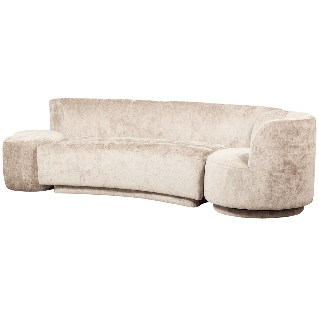 COMBI-POPULAR: SOFA + ARMCHAIR + POUF NATURAL