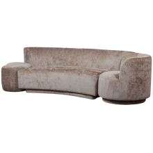 Laden Sie das Bild in den Galerie-Viewer, COMBI-POPULAR: SOFA + ARMCHAIR + POUF TAUPE