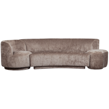 Laden Sie das Bild in den Galerie-Viewer, COMBI-POPULAR: SOFA + ARMCHAIR + POUF TAUPE