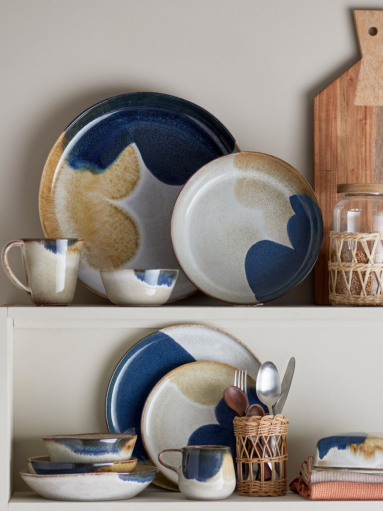 Jules Serving Plate, Blue, Stoneware