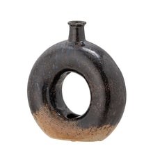 Load image into Gallery viewer, Baldvin Deco Vase, Brown, Stoneware