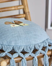 Load image into Gallery viewer, Elinna Cushion, Blue, Cotton