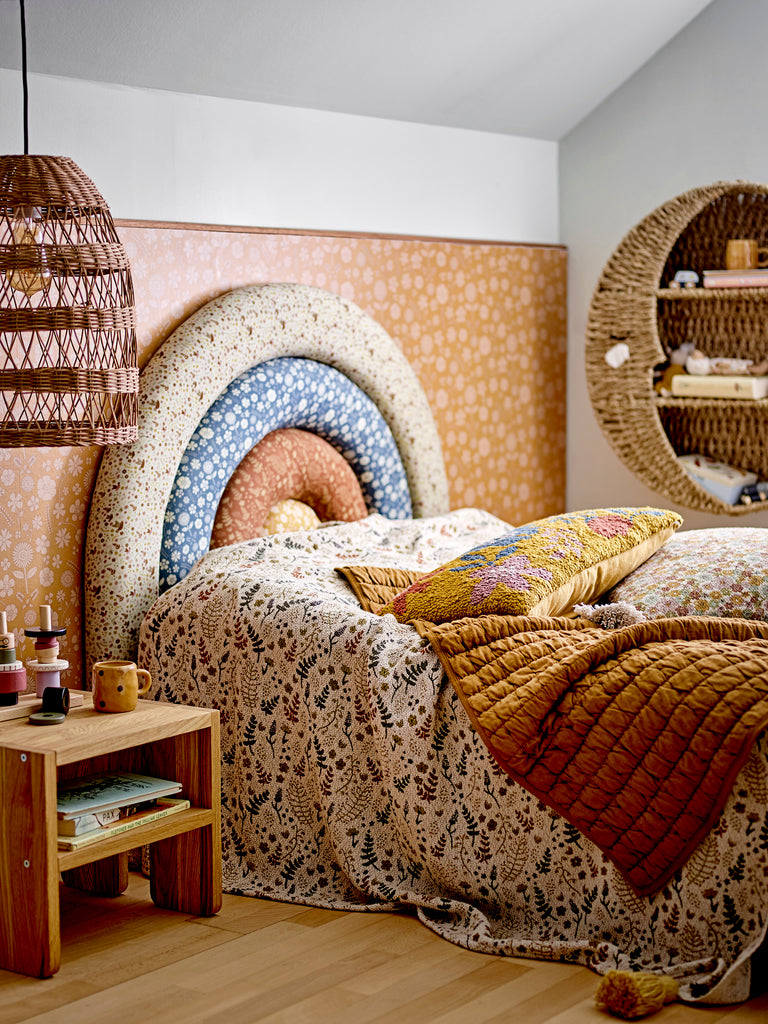 Amilly Cushion, Brown, Recycled Cotton