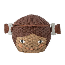 Cargar imagen en el visor de la galería, Lill Basket w/Lid, Brown, Bankuan Grass