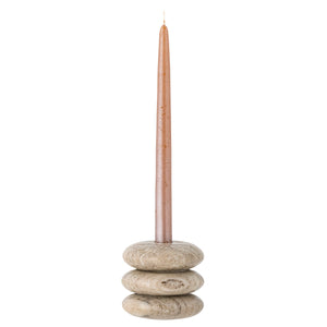 Madisson Votive & Candle Holder, Brown, Marble