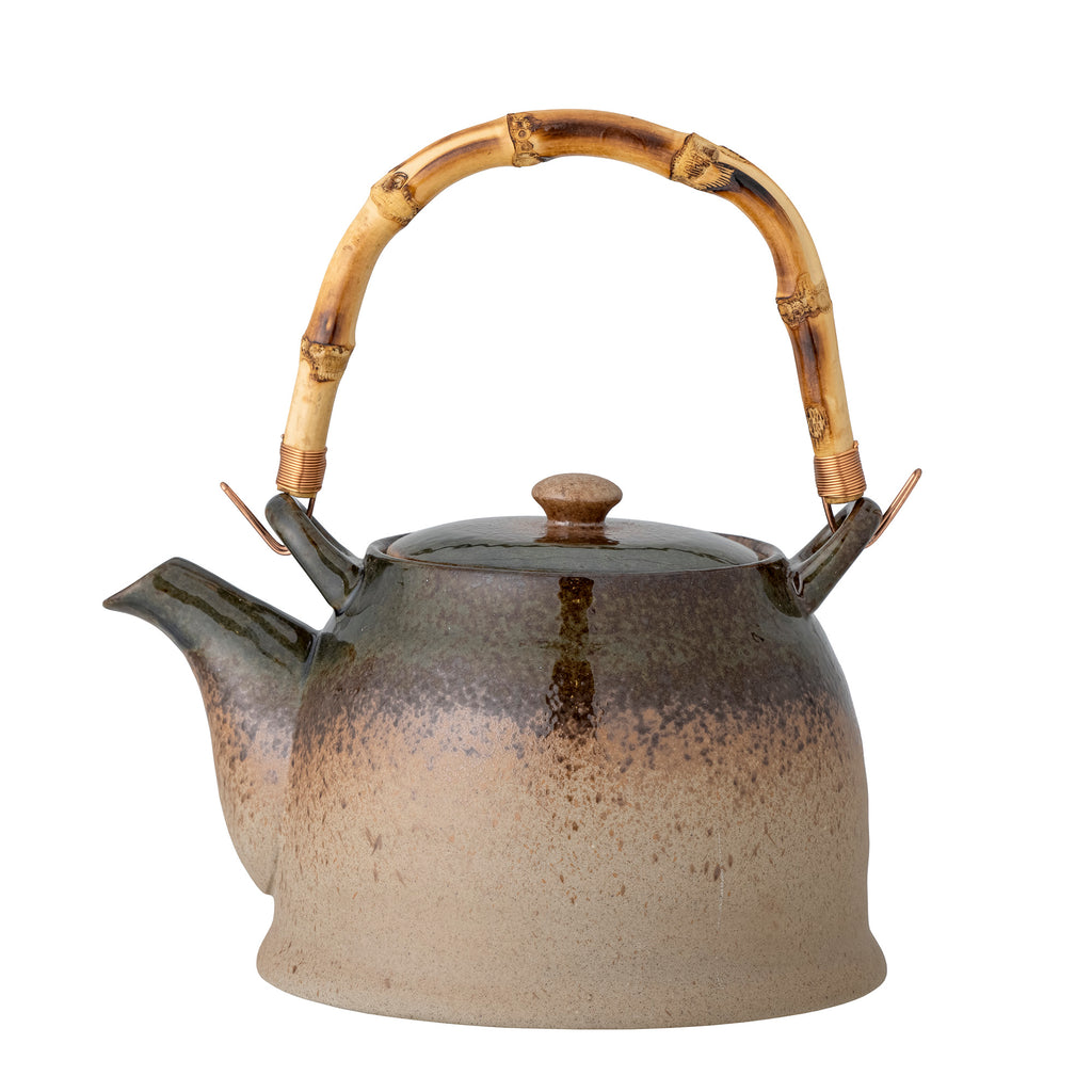 Aura Teapot w/Teastrainer, Green, Porcelain