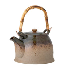 Load image into Gallery viewer, Aura Teapot w/Teastrainer, Green, Porcelain