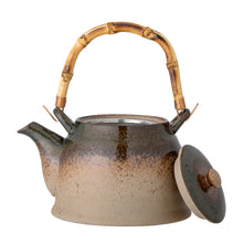 Load image into Gallery viewer, Aura Teapot w/Teastrainer, Green, Porcelain