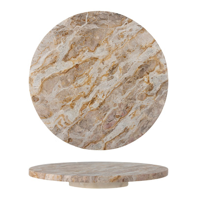 Nuni Turntable, Brown, Marble