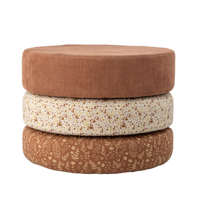 Pouf, Brown, Cotton