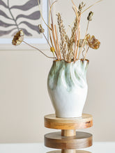 Load image into Gallery viewer, Nisha Vase, Green, Stoneware