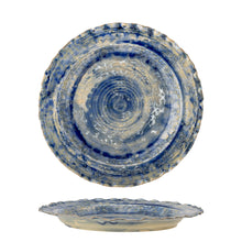 Load image into Gallery viewer, Rowan Serving Plate, Blue, Stoneware
