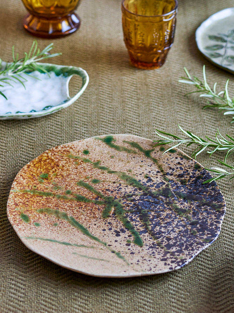Larken Plate, Multi, Stoneware