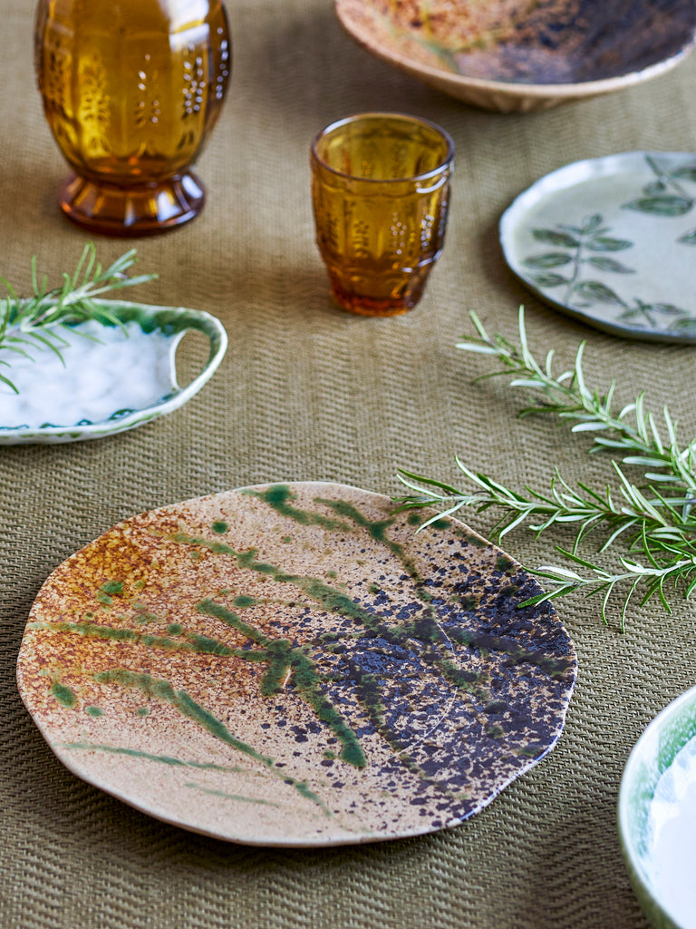 Larken Plate, Multi, Stoneware