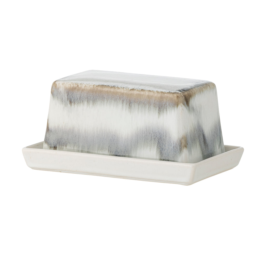 Paula Butter Box, Grey, Stoneware
