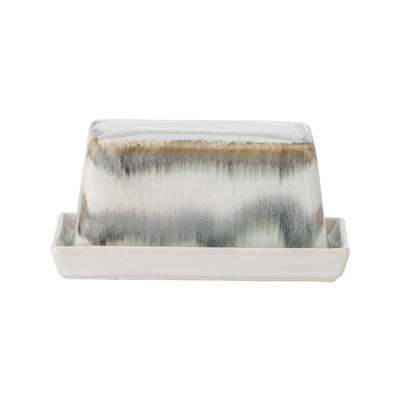 Paula Butter Box, Grey, Stoneware