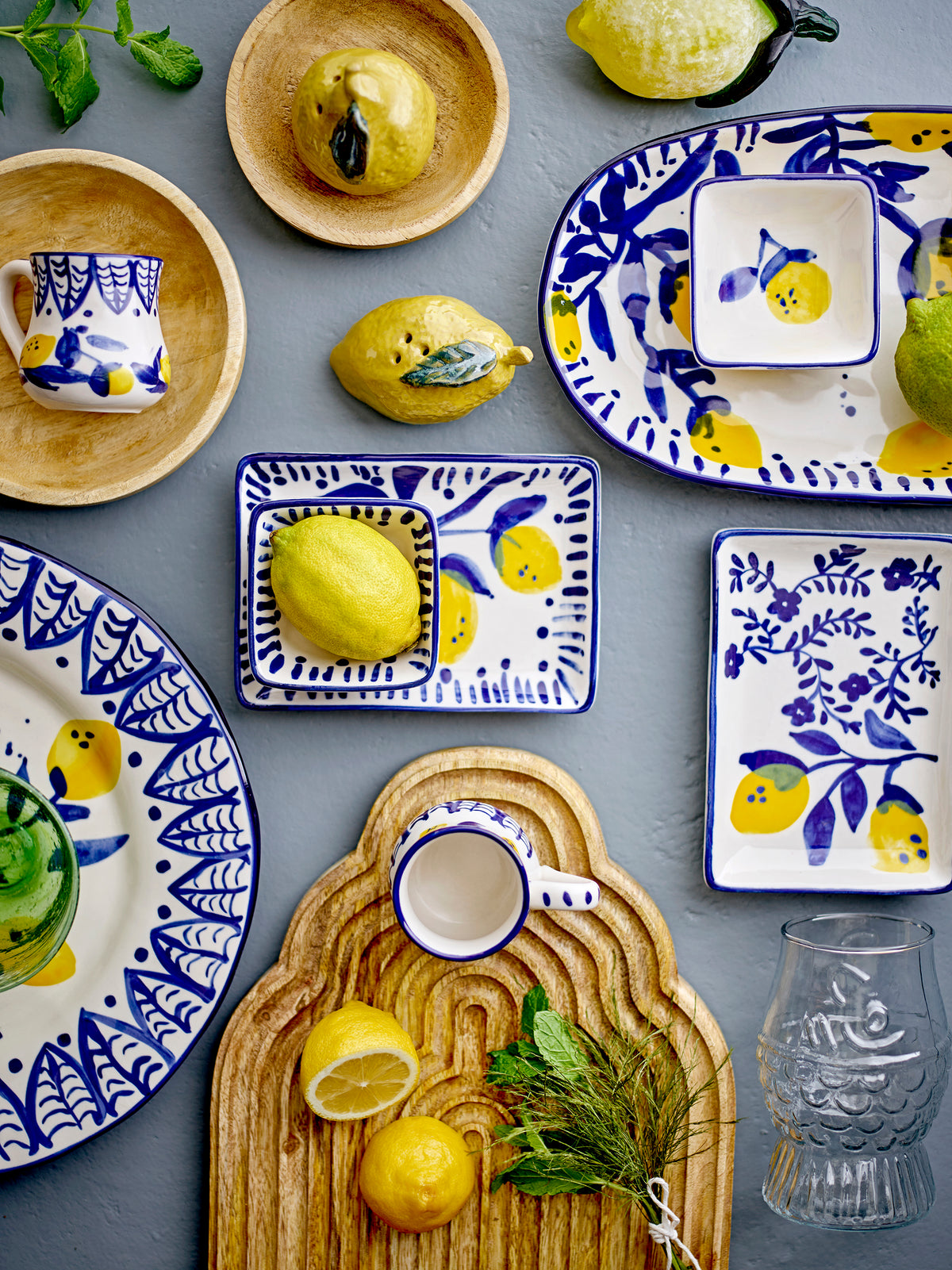 Maxima Plate, Blue, Stoneware