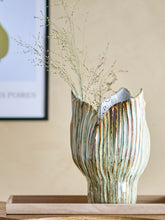 Load image into Gallery viewer, Mahira Vase, Green, Stoneware